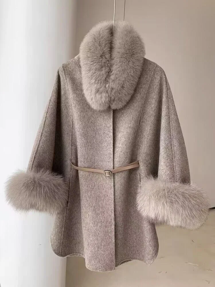 Grey cape front reference